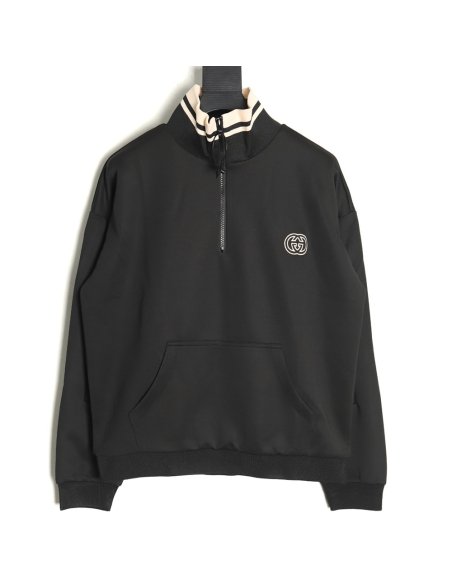 Gucci interlocking double G half zip jacket,Gucci