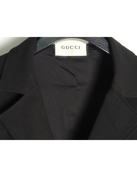 Gucci Solid Satin Wool Jacket Suit,Gucci