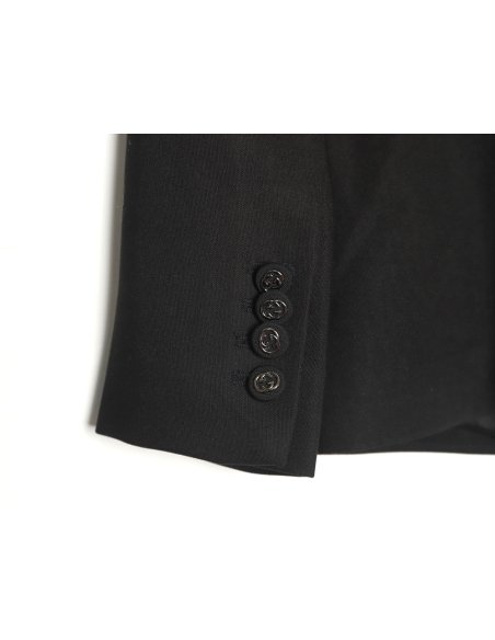 Gucci Solid Satin Wool Jacket Suit,Gucci