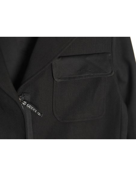 Gucci Solid Satin Wool Jacket Suit,Gucci