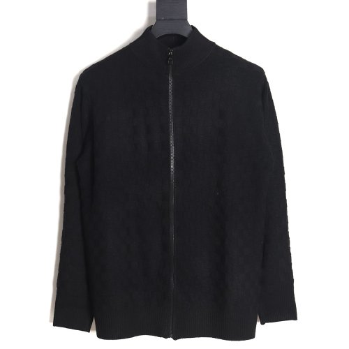 Louis Vuitton 23FW waffle embossed zipper jacket,Louis Vuitton