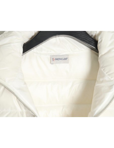Moncler knitted stitching stand collar thin down jacket TSK1,Moncler