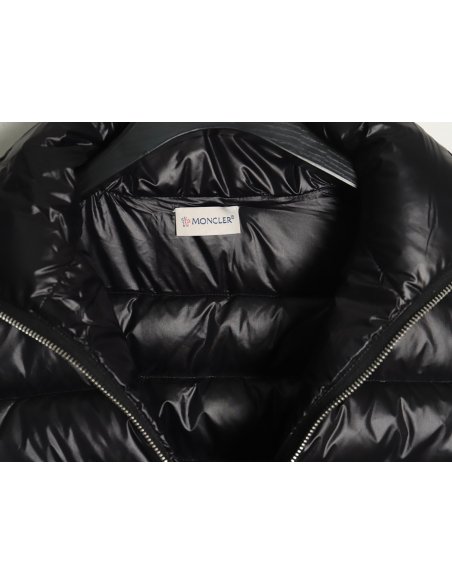 Moncler knitted stitching stand collar thin down jacket TSK2,Moncler
