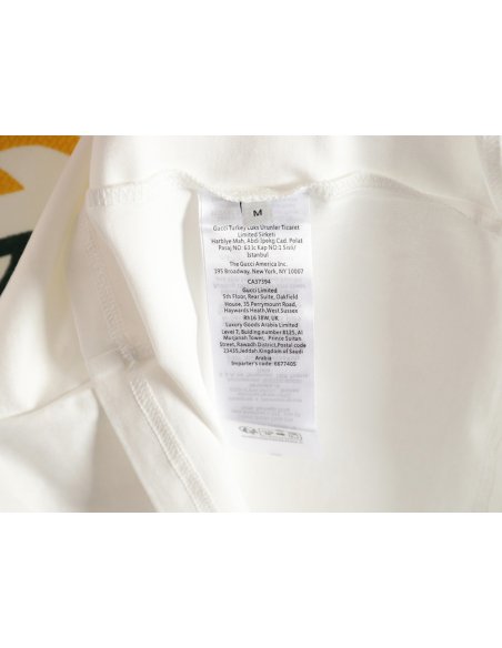 Gucci colorblock double G embroidered logo short-sleeved T-shirt,Gucci