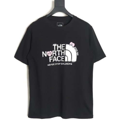 The North face heart print short-sleeved T-shirt TSK1,The North Face