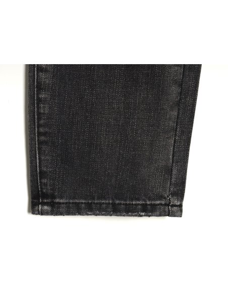 Prada washed jeans with triangle and logo embroidery S-XXL,Prada