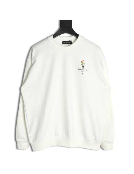 Balenciaga Torch Flame Print Crewneck Sweatshirt,Balenciaga