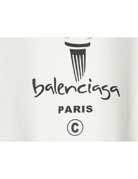 Balenciaga Torch Flame Print Crewneck Sweatshirt,Balenciaga