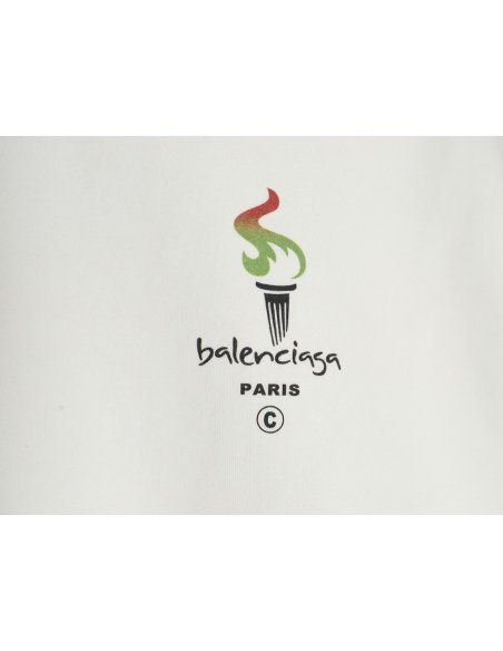Balenciaga Torch Flame Print Crewneck Sweatshirt,Balenciaga