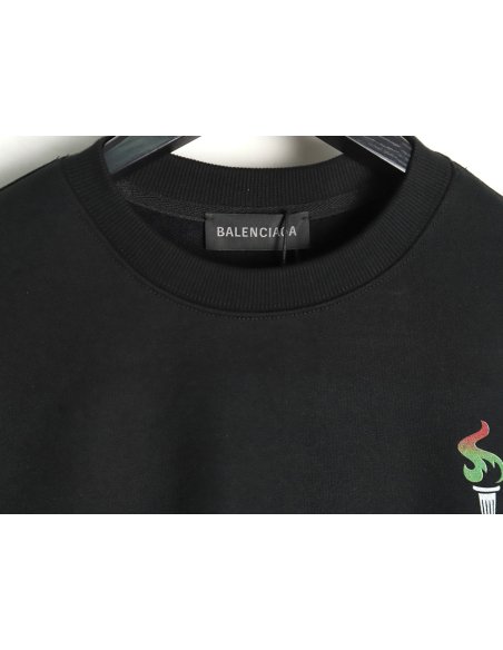 Balenciaga Torch Flame Print Crewneck Sweatshirt TSK1,Balenciaga