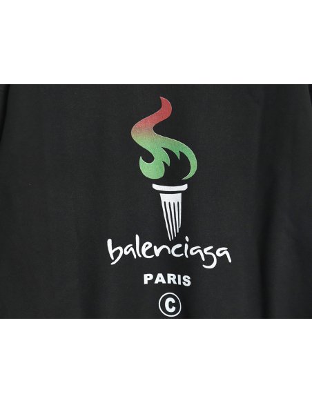 Balenciaga Torch Flame Print Crewneck Sweatshirt TSK1,Balenciaga
