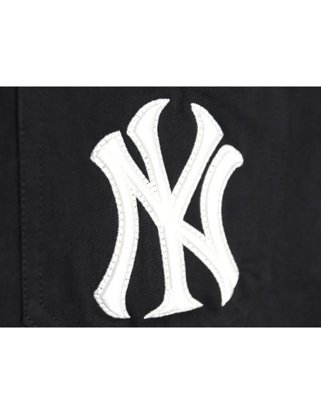 MLB Back Logo long-sleeved shirt autumn heavy embroidered Oxford shirt jacket,MLB