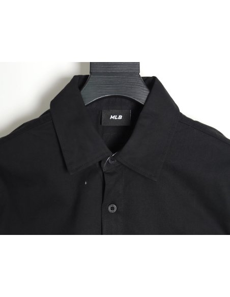 MLB Back Logo long-sleeved shirt autumn heavy embroidered Oxford shirt jacket,MLB