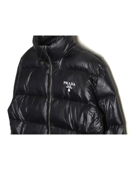 Prada glossy printed bread down jacket,Prada