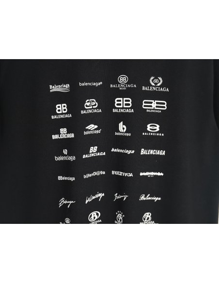 Balenciaga multilingual print short-sleeved T-shirt TSK1,Balenciaga