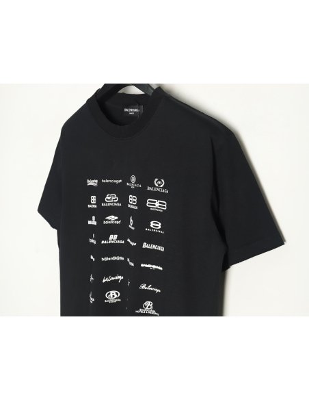 Balenciaga multilingual print short-sleeved T-shirt TSK1,Balenciaga