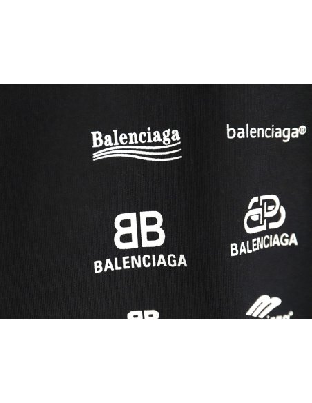 Balenciaga multilingual print short-sleeved T-shirt TSK1,Balenciaga
