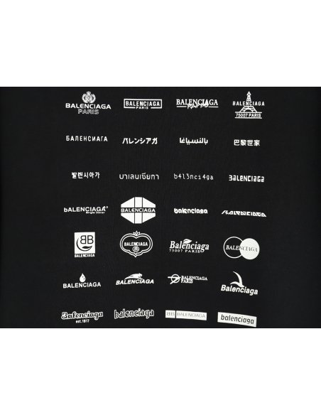 Balenciaga multilingual print short-sleeved T-shirt TSK1,Balenciaga