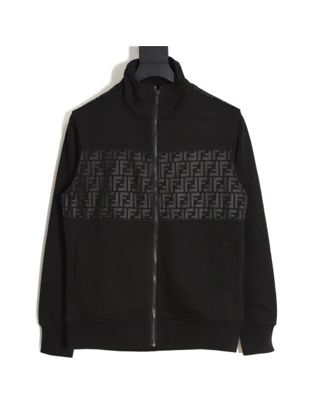 Fendi 23Fw double F presbyopic patchwork zipper jacket,Fendi