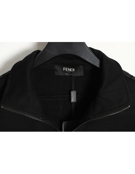 Fendi 23Fw double F presbyopic patchwork zipper jacket,Fendi