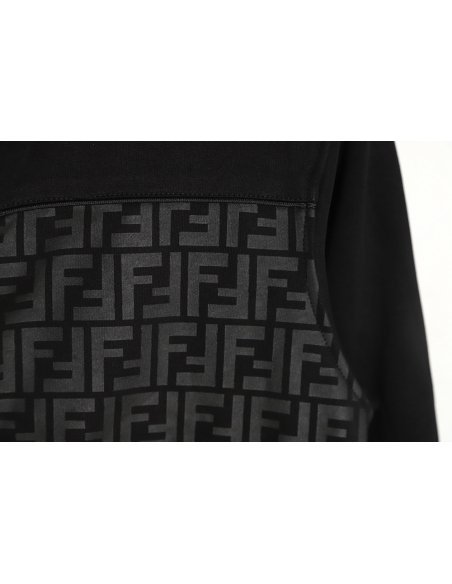 Fendi 23Fw double F presbyopic patchwork zipper jacket,Fendi