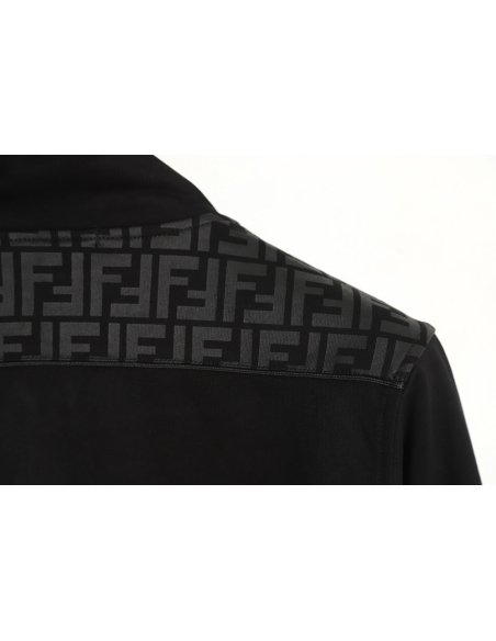 Fendi 23Fw double F presbyopic patchwork zipper jacket,Fendi