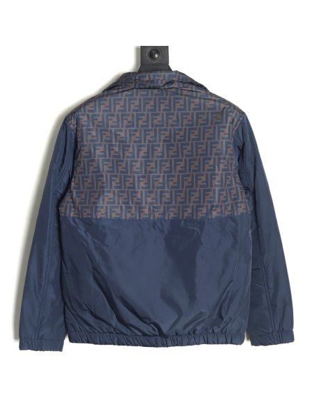 Fendi FF full print patchwork cotton jacket,Fendi