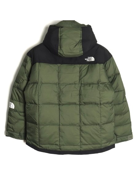 The North Face colorblock print zip-up hooded down jacket,The North Face