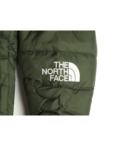 The North Face colorblock print zip-up hooded down jacket,The North Face