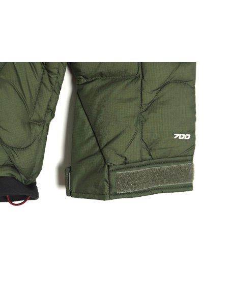 The North Face colorblock print zip-up hooded down jacket,The North Face