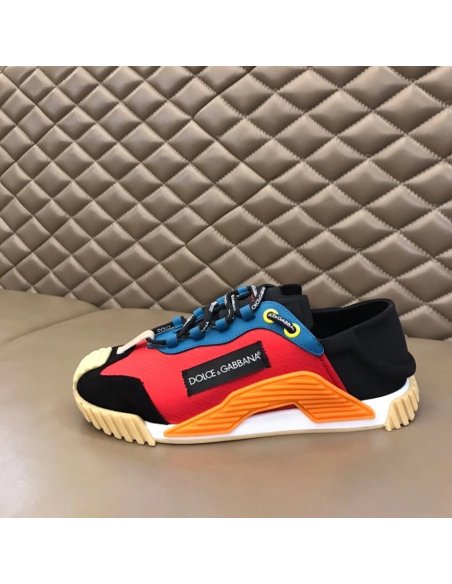 Dolce Gabbana Mens NS1 Slip-on Sneakers In Piment Mesh