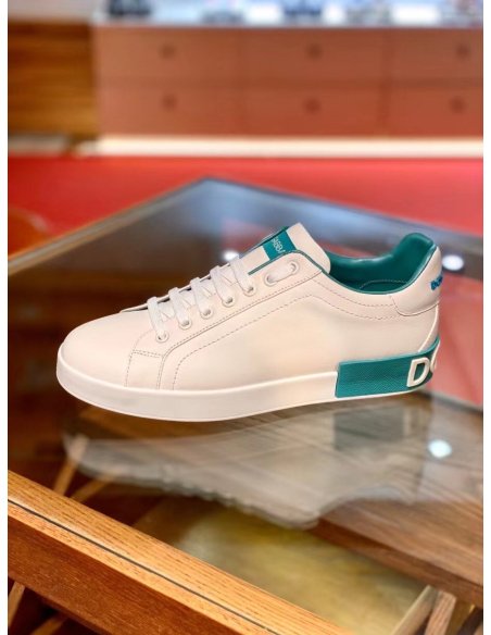Dolce Gabbana Mens Portofino Sneakers with Azure Branded