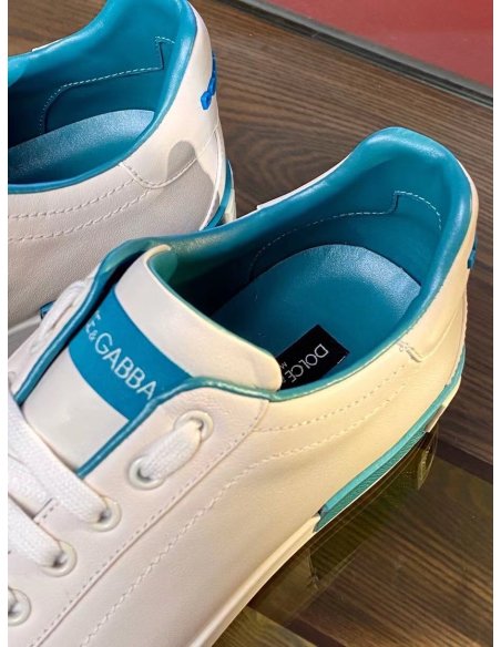 Dolce Gabbana Mens Portofino Sneakers with Azure Branded