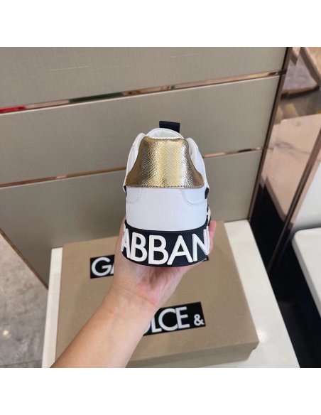 Dolce Gabbana Mens White Custom 2.Zero Sneakers
