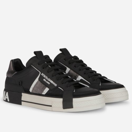 Dolce Gabbana Womens Custom 2.Zero Sneakers Black