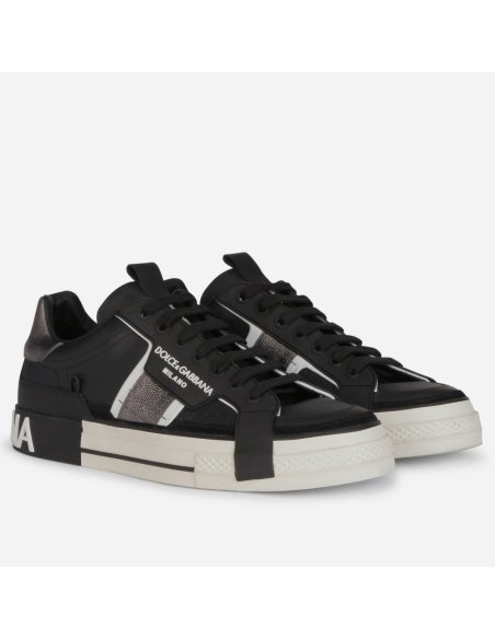 Dolce Gabbana Womens Custom 2.Zero Sneakers Black