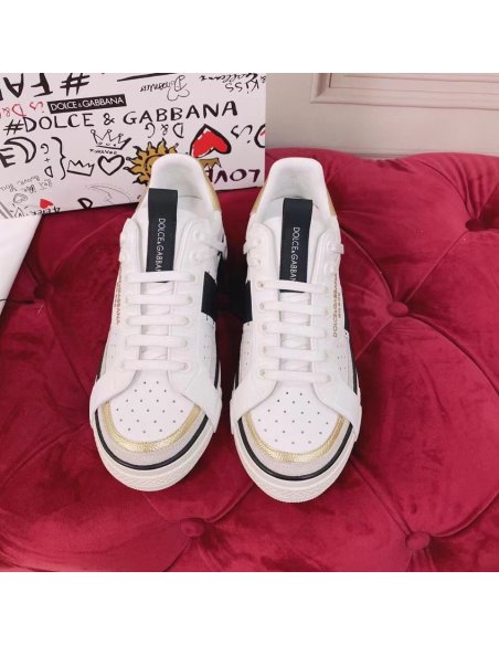 Dolce Gabbana Womens Custom 2.Zero Sneakers White/Black