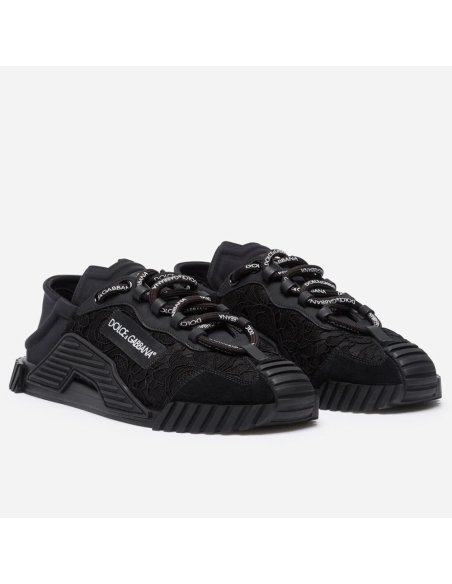 Dolce Gabbana Womens NS1 Slip-on Sneakers Black