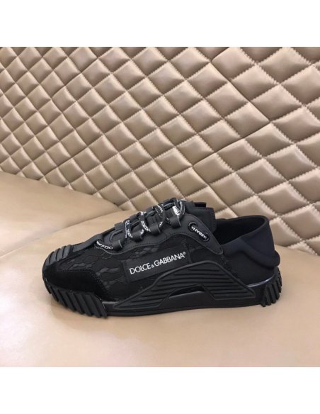 Dolce Gabbana Womens NS1 Slip-on Sneakers Black
