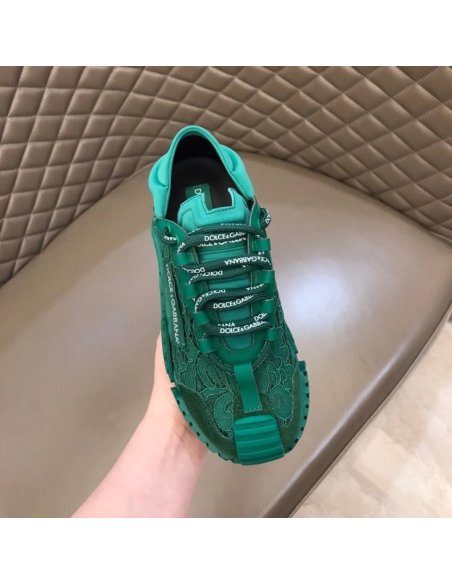 Dolce Gabbana Womens NS1 Slip-on Sneakers Green