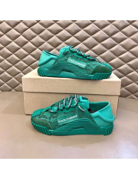 Dolce Gabbana Womens NS1 Slip-on Sneakers Green