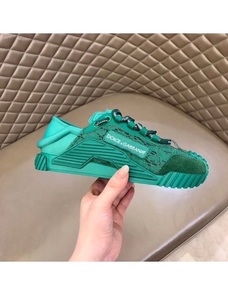 Dolce Gabbana Womens NS1 Slip-on Sneakers Green