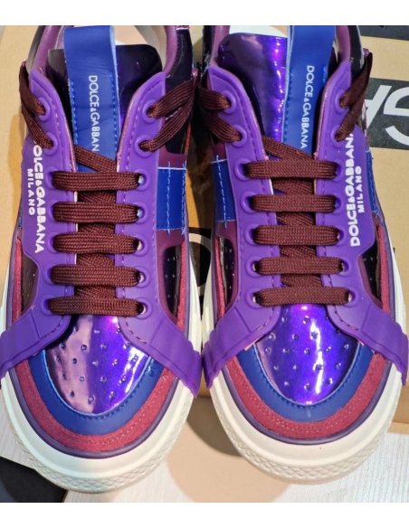 Dolce Gabbana Womens Custom 2.Zero Sneakers Purple
