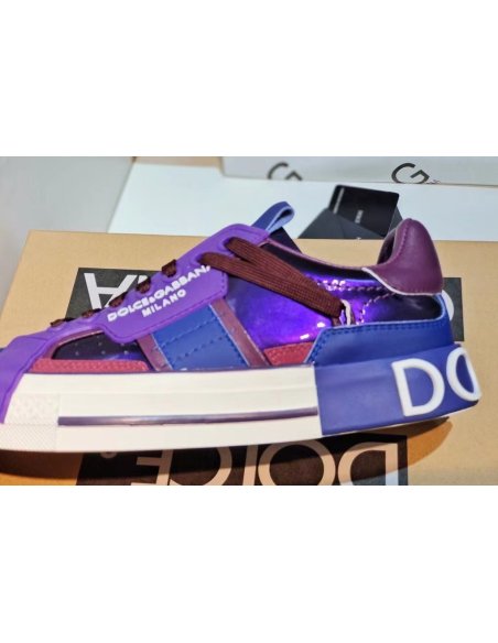 Dolce Gabbana Womens Custom 2.Zero Sneakers Purple