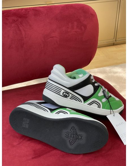 GUCCI BASKET SNEAKER IN GREEN DEMETRA - GCC109