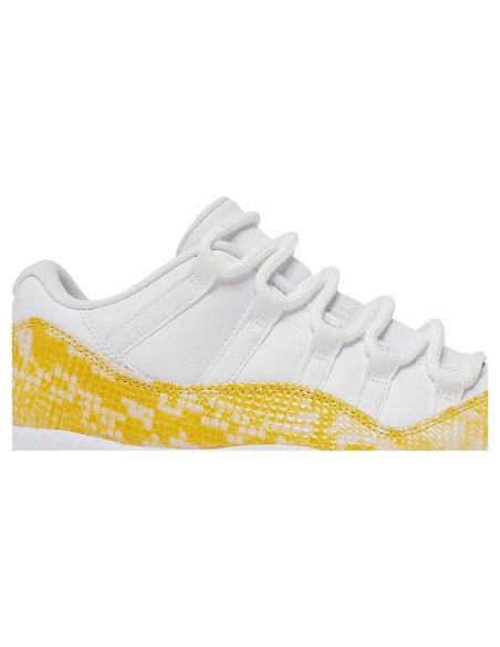 AIR JORDAN 11 LOW YELLOW SNAKESKIN with high quality,best top AIR JORDAN 11