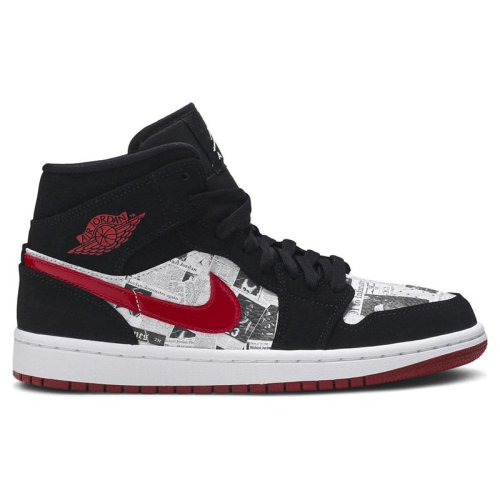 AIR JORDAN 1 MID SE NEWSPAPER with high quality,best top AIR JORDAN 1  MID