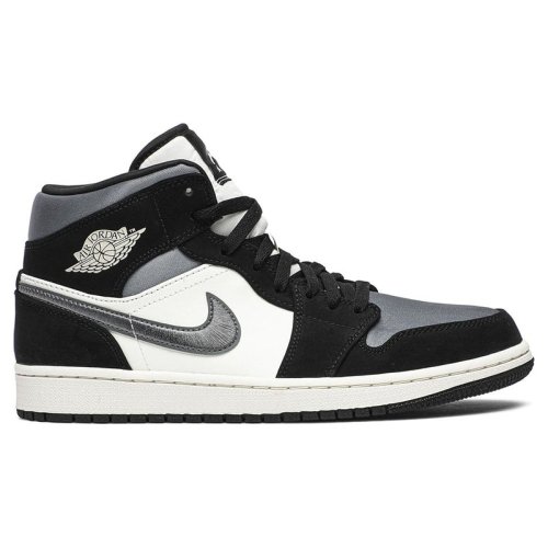 AIR JORDAN 1 MID SE SATIN SMOKE GREY with high quality,best top AIR JORDAN 1  MID