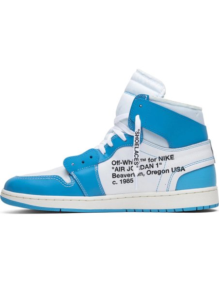 OffWhite x Air Jordan 1 Retro High OG UNC with high quality,best top OFF-WHITE