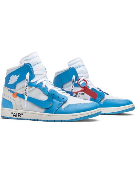 OffWhite x Air Jordan 1 Retro High OG UNC with high quality,best top OFF-WHITE